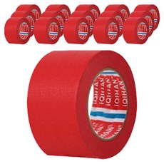 iQIHAN 다다 칼라 마스킹테이프 빨강 50 mm x 20 m, 16개