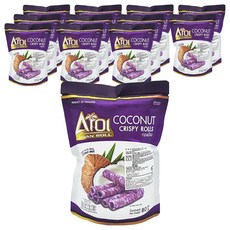 椰奶脆皮酥捲 紫薯口味, 80g, 12包