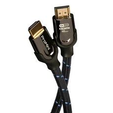 ProMini 10K HDMI 2.1版 Ultra HD 影音傳輸線 1.2M 48Gbps, 黑色 + 藍色, 1條