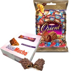 chocomucho 巧克力棒 270g 10入+東方松露巧克力 1kg, 1組