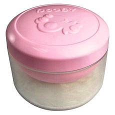 DOOBY 大眼蛙 神奇自動粉撲盒 粉色, 1個