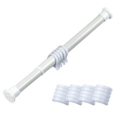 피피홈리빙 초강력 잠금형 압축봉 + 링 25p 세트, 화이트, 1세트