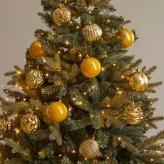 Housesense 聖誕飾品裝飾球 24P 套裝, Pearl Gold(8cm), 1組