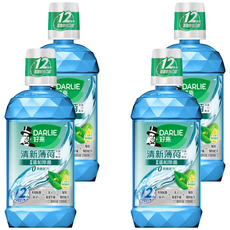 DARLIE 好來 無酒精 清新薄荷漱口水, 500ml, 4瓶