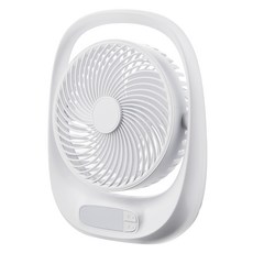 홈플래닛 탁상용 무선 무드등 선풍기, GO-06, 화이트