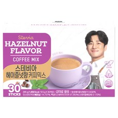 맥널티커피 스테비아 커피믹스 헤이즐넛향, 9.5g, 30개입, 1개