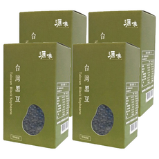 台灣源味本舖 台灣有機黑豆 原生種 滿州小黑豆, 400g, 4盒