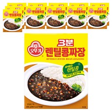 OTTOGI 不倒翁 3分鐘即食扁豆炸醬醬料調理包, 200g, 12盒