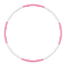 Let's Move 室內瘦身組裝式呼拉圈, 1.2kg, 白粉色