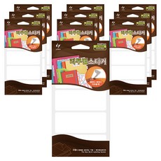 LATECH 索引標籤可撕除貼紙 20-R006 34 x 87 mm, 白色, 10個