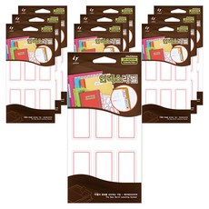 LATECH 索引標籤貼紙 20-G207 24 x 53 mm, R 紅色, 10個