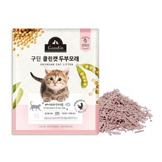 구딘 응고형 클린캣 두부 고양이 모래, 5L, 1개, 베이비파우더향