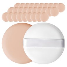 密合氣墊粉撲, 米色, 80個