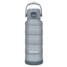 Green Bell 綠貝 316陶瓷靡顏保溫杯, 灰藍色, 1L, 1個