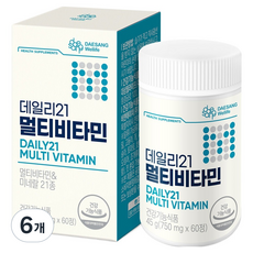 대상웰라이프 데일리21 멀티비타민 60p, 45g, 6개