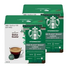 스타벅스 파이크플레이스 by 네스카페 돌체구스토 캡슐커피, 6.5g, 12개입, 2박스