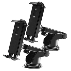 Seutedieol 車用360度旋轉平板支架, 黑色, 2個