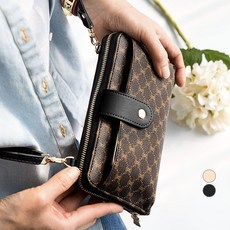 CCREANG 女款多層長夾側背包 W741, 黑色