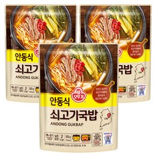 오뚜기 안동식 쇠고기국밥, 500g, 3개