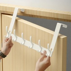 OMATTANG 門上掛衣架 門後掛架, 白色, 1個