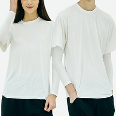 TERAWOOD 多功能涼感袖套 雙臂組, 白色, 2套