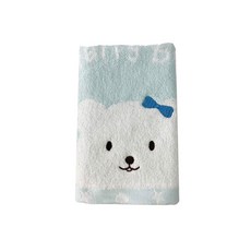 Gemini 双星毛巾 星空小熊系列 方巾 藍色 美國棉 蓬鬆柔軟舒適