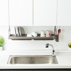 JCL 壁掛式碗盤瀝水架 840, 灰色, 1個