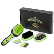 Okhee Dokhee 驚人的 5 合 1 寵物刷美容套裝 23 x 6.8cm, 淺綠色, 1個