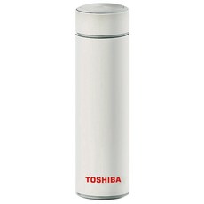 TOSHIBA 東芝 不鏽鋼真空保溫瓶, 不鏽鋼 白色, 450ml, 1個