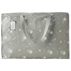 UdiLife 優的生活大師 百研 太空人衣物棉被收納袋 大 材質耐磨好清潔 雙拉鍊大開口, 灰色, 1個