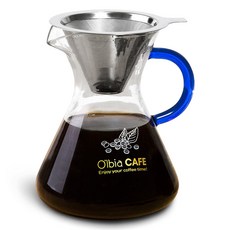 OLBIA 不鏽鋼玻璃滴頭濾杯 800ml, 混色, 1組