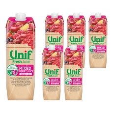 유니프 믹스 베리 주스, 1L, 6개