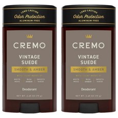 CREMO 體香膏 皮革菸草, 75g, 2瓶