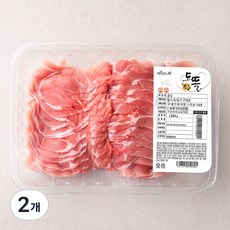 도뜰 한돈 파머스팩 꽃살 얇은구이용 (냉장), 1000g, 2개
