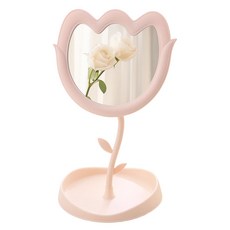 Locus 花鏡桌鏡化妝鏡, 新款鬱金香 粉紅色