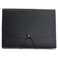 다온셀렉트 슬림핏 아코디언 파일 13칸 파일철, 블랙, 1개