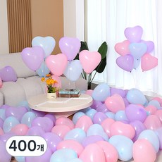 P&B UNITY 馬卡龍愛心氣球 25cm, 02 薰衣草色調, 400個