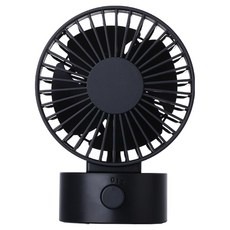 USB桌上雙葉靜音風扇 多種供電方式 柔靜送風 30度調整角度, 神秘黑, CAFN0002BK