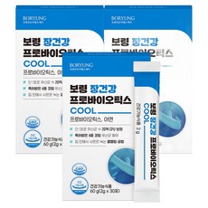 보령 장건강 프로바이오틱스 쿨 유산균 30p, 60g, 3개