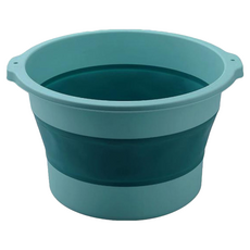 葉子小舖 可攜式摺疊泡腳桶 綠色 居家旅行皆適用, 1個