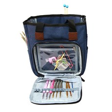 FELTHOUSE 奢華針織輔助單肩包, 海軍