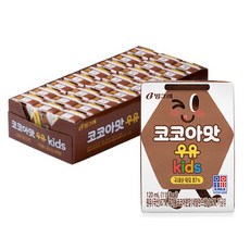 빙그레 코코아맛우유 kids 120ml, 코코아맛