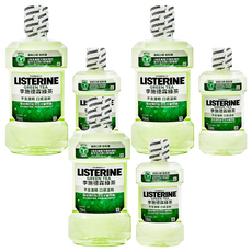 LISTERINE 李施德霖 天然綠茶防蛀護齦漱口水 750ml + 250ml, 1000ml, 3組