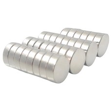 초강력 네오디움 원형 라운드 자석, 실버, 30개