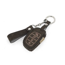 osiena 半豪華汽車鑰匙扣 鑰匙包, 炭棕色, 現代 C 型