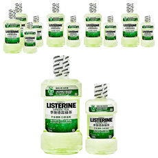 LISTERINE 李施德霖 天然綠茶防蛀護齦漱口水 750ml + 250ml, 1000ml, 6組