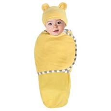 STARDOOR 孩童舒適包巾+帽子組 均碼