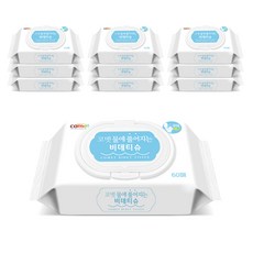 코멧 물에 풀어지는 비데티슈, 65g, 60매, 10개
