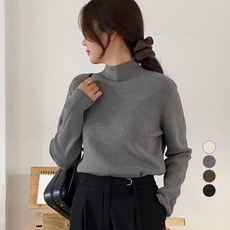 afinar 女款半高領基本款長袖針織衫