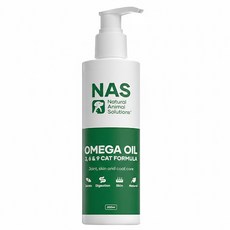 Natural Animal Solutions 天然草本 貓適用 Omega3 6&9鱈魚肝油, 200ml, Omega Fatty Acids, 1瓶